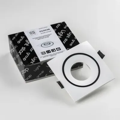 010036 Светильник LEVIGO Q MR16/HP16 БЕЛЫЙ/ЧЕРНЫЙ Lightstar