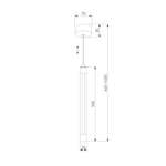 Подвесной светодиодный светильник 50189/1 LED матовое золото, LED