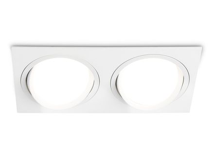 Светильник встраиваемый поворотный точечный GX53 TN51919/2 WH белый GX53 max 12W 220*115*23