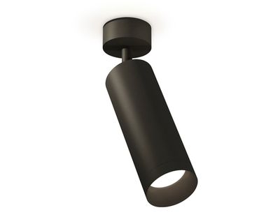 Комплект накладного поворотного светильника XM6343002 SBK/PBK черный песок/черный полированный MR16 GU5.3 (A2210, C6343, N6131)