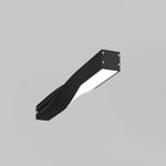 Радиусный профиль 35x35 Twist левый черный, ALM-3535R-B-TL-90°-0.4M. TM Maytoni