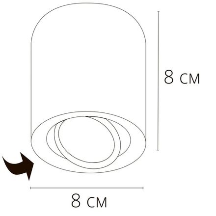 Точечный накладной светильник Arte Lamp BEID A1513PL-1BK, 1хGU10