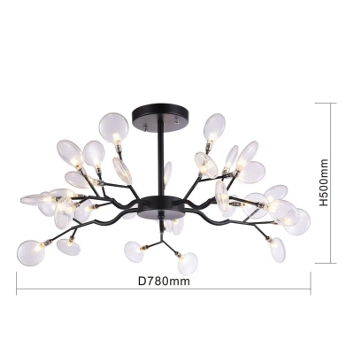 Подвесная люстра Skein 2480-10P, 30*G4LED*3W, 4914LM, 3000K. ТМ F-Promo