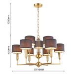Подвесная люстра Laciness 2609-9P. ТМ Favourite