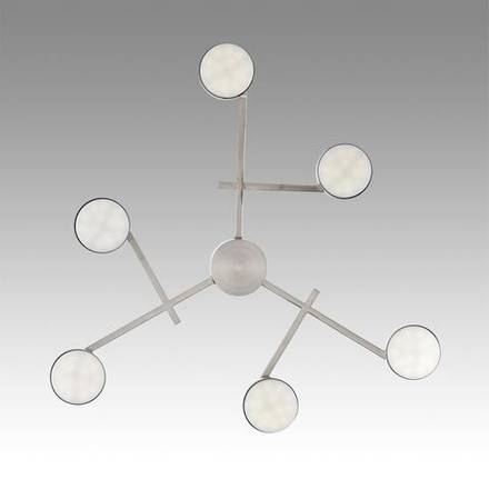 8115/6C COMFI LN26 248 никель, металл Люстра потолочная LED GX53 6*7W 220V DABRA