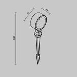 Ландшафтный светильник Core 3000К 18Вт IP 65 O495FL-L18B3K. TM Maytoni