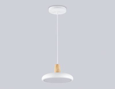 Светильник светодиодный подвесной FL4838 WH/WD белый/дерево 24W 3000-6000K D200*800 (без ПДУ)