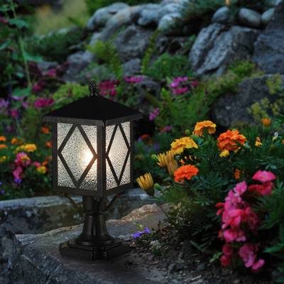 SL084.405.01 Светильник уличный наземный ST-Luce Черный/Черный, Прозрачный E27 1*60W