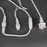 A-047B WW гирлянда светодиодная, провод белый, 30м, 300LED, влагозащищенная, IP65