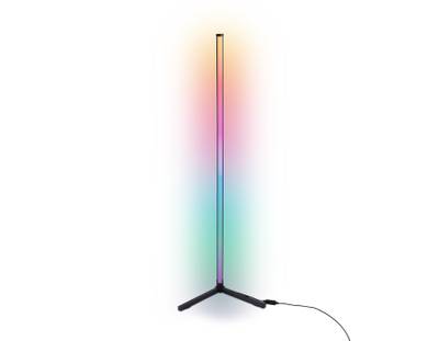 Светильник светодиодный напольный RGB с пультом FL8022 BK черный LED 15W RGB D32*1250 (ПДУ РАДИО 2.4G)