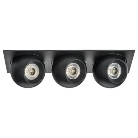 i537747474 Светильник INTERO LED 9W*3 850LM*3 24G ЧЕРНЫЙ 4000K (217537+217074+217074+217074)