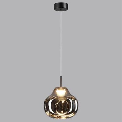 5097/4LC PENDANT ODL25 363 черный/дымчатый/металл/стекло Подвес LED 4W 4000K 388Лм VASO