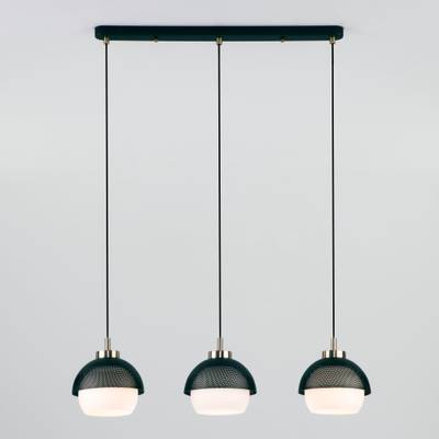 Подвесной светильник 50106/3 античная бронза/черный