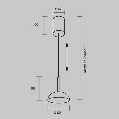 Подвесной светильник Vita 3000К 10Вт MOD451PL-L8B3K. TM Maytoni