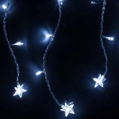Гирлянда бахрома белый 1,8*0,5м IP20 100-002 белый, LED