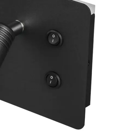 808547 Бра MURO 4,5W+3W LED 360LM+240LM ЧЕРНЫЙ 3000K