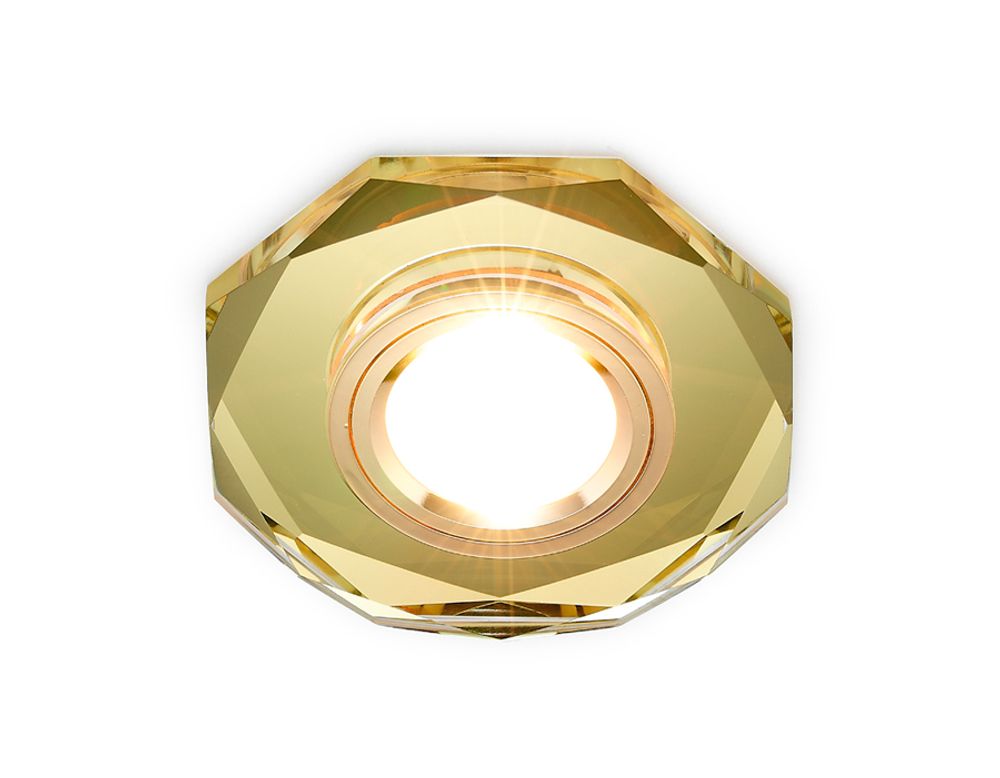 Встраиваемый потолочный точечный светильник 8020 GOLD золото MR16 D110 mm