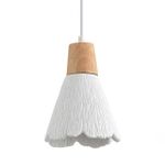 8352/1B SUSPENTIONI белый/бежевый, металл/дерево/цемент Подвес E27 60W 220V EOLIANA