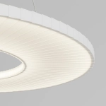 Подвесной светодиодный светильник с абажуром из ткани 101001 LED белый, LED