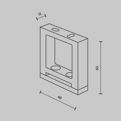 Крепеж для текстильной ленты, 1 шт. TRA130BS-B-1. TM Maytoni