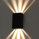 Фасадный светильник Arte Lamp ALGOL A5640AL-2BK, 2хLED