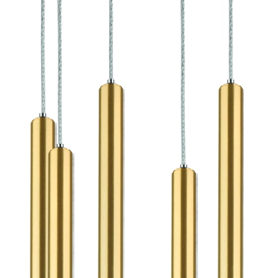 L8T747443 Люстра TUBO LED 40W 2560LM 25G ЗОЛОТО 4000K (574733+747443 (8шт)