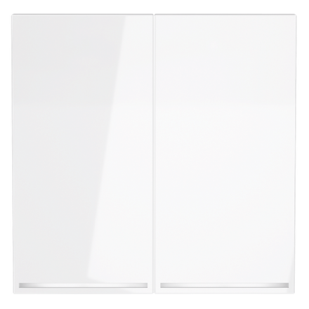 VLS000401 Клавиши для выключателя/переключателя двухклавишного с подсветкой, S70 (белый глянцевый). (ТМ Maytoni)