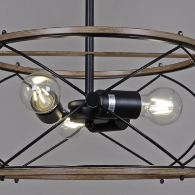 IL1008-3P-05 BK WOOD светильник потолочный ILLUMICO, E27х3