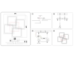 Потолочный светодиодный светильник с пультом FA537/4 WH белый 148W 670*670*120 (ПДУ РАДИО 2.4)