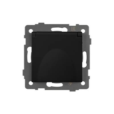 Механизм розетки влагозащищённый SCT-MCP-PL-BK-V (250V, 16A) (Arlight, -)