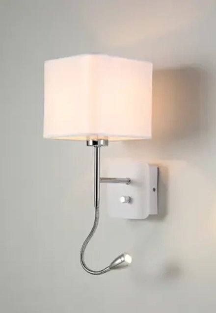 Бра Crystal Lux PACO AP2 CHROME/WHITE 3460/402