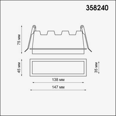 358240 SPOT NT19 489 белый Встраиваемый светильник IP20 LED 10W 85-265V HIELO