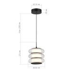 SL6239.403.03 Светильник подвесной ST-Luce черный/прозрачный LED 1*16W 3000K