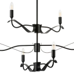 733267 Люстра RAGNO 6х40W E14 ЧЕРНЫЙ МАТОВЫЙ Lightstar