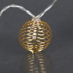 A-467 гирлянда светодиодная, прозрачный провод 2м, 10 LED с насадками