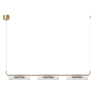 6560/6 SUSPENTIONI LN26 282 золотой/прозрачный/металл/стекло Подвес G9 6*20W 220V TORONTO