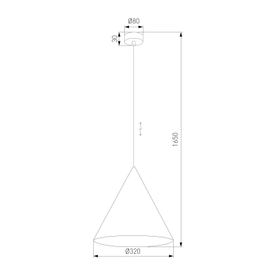 Подвесной светильник 10038 Cono, E27х1