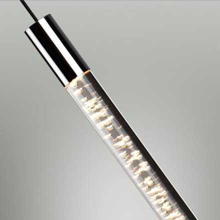 4370/5L HIGHTECH ODL23 235 хром полированный/акрил с пузырьками Подвесной св-к IP20 LED 4W 200Лм 3000K SPARKY