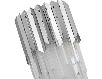 Настенный светильник с хрусталем TR5288/2 CH/CL хром/прозрачный E14/2 max 40W 370*220*110