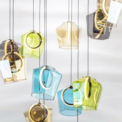 796229 Люстра CARAMELLO LED 12х6W 1400LM КОФЕЙНЫЙ/МУЛЬТИКОЛОР 3000K Lightstar