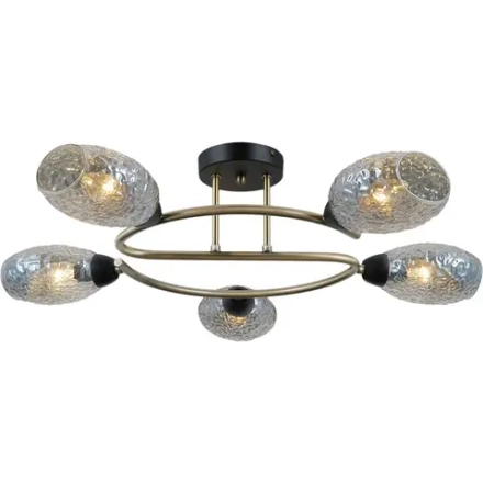 IL0300-5CSQ-79 BK AB светильник потолочный ILLUMICO, E14х5