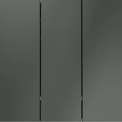 VLS030106 Выключатель встраиваемый VOLTUM S70 трехклавишный 10А, (титан). (ТМ Maytoni)