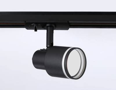Светильник однофазный трековый GL5206 BK черный GU10 max 12W