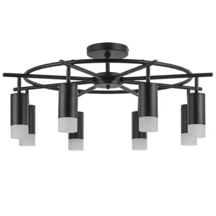 LR7183781 Люстра RULLO 8х50W GU10 ЧЕРНЫЙ (571718+214437-8+202431-8)