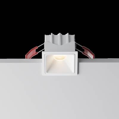 Встраиваемый светильник Alfa LED 3000К 10Вт 50°, DL043-01-10W3K-SQ-W-1. TM Maytoni