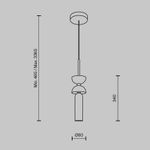 Подвесной светильник Kyoto G9х1, MOD178PL-01GR. TM Maytoni