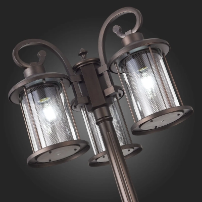 SL080.425.03 Светильник уличный наземный ST-Luce Темный кофе/Прозрачный, Темный кофе E27 3*100W