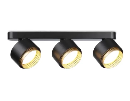 Светильник накладной TN71295/3 BK/GD черный/золото GX53/3 max 12W 400*95*137