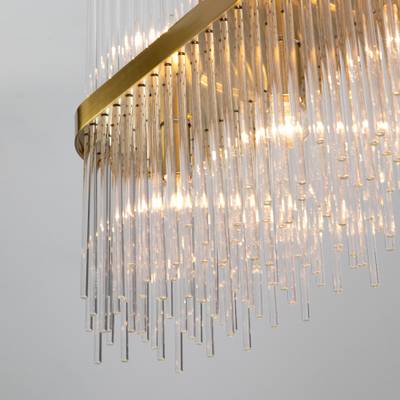 Умная подвесная люстра со стеклянным рассеивателем 486/8