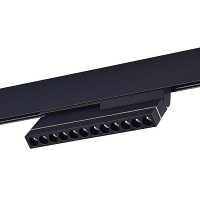 ST805.446.12 Магнитный трековый светильник Черный LED 1*12W 4000K 450Lm Ra&gt;90 36° IP20 L220xW22xH117 48VV